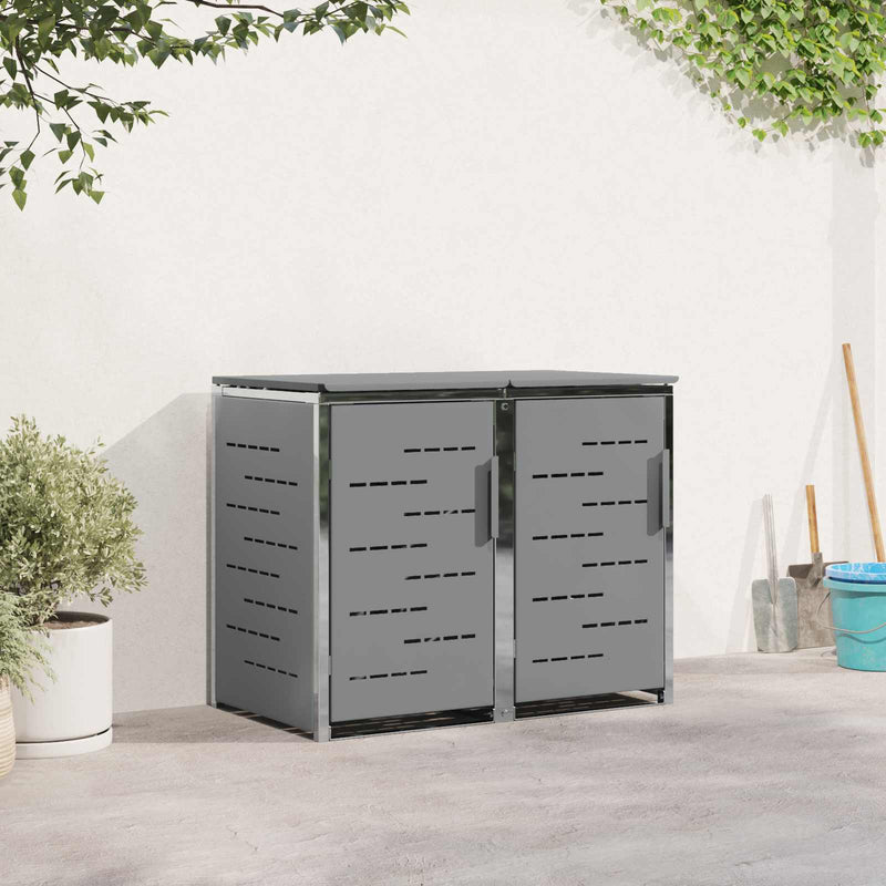 Depozitare pentru Containere cu Roți for 2 Bins 240L Gri