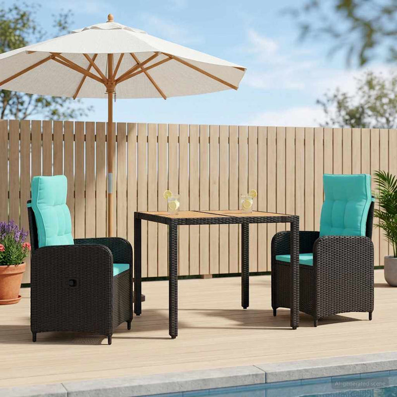 Set dining pentru exterior 3 buc.