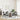 Scaun pliant 8 buc. Catifea Negru 48 x 44 x 78 cm