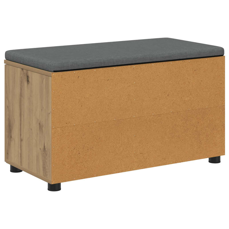 Bancă pentru pantofi cu pernă Stejar Artizanal 80 x 38 x 46 cm