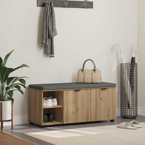 Bancă pentru pantofi cu pernă Stejar Artizanal 100 x 38 x 46 cm
