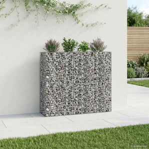 Pat ridicat din gabion 2 buc. 170 x 50 x 150 cm Oțel Galvanizat