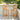 Scaun de bar 2 buc. natural Lemn solid de tec