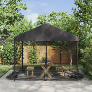 Plasă de țânțari pentru foișor 220 mesh Negru 4,5 x 3 x 2 m