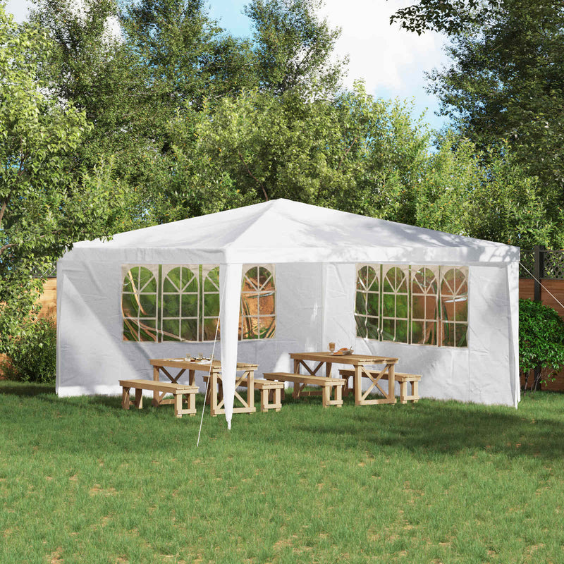 Perete lateral pentru cort de petrecere 2 buc. 400 x 195 cm Alb