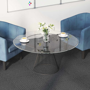 Placă de carpetă Gri Mediu 50 x 50 cm 36 buc. PP și bitum