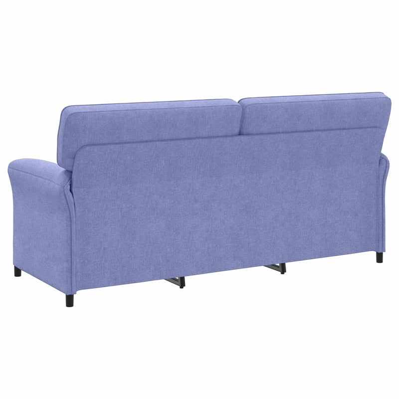 Set de canapea 2 buc. Albastru Jeans Țesătură