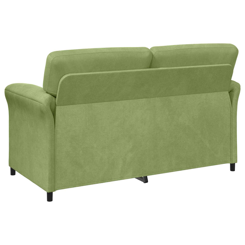 Set de canapea 2 buc. Verde deschis Catifea