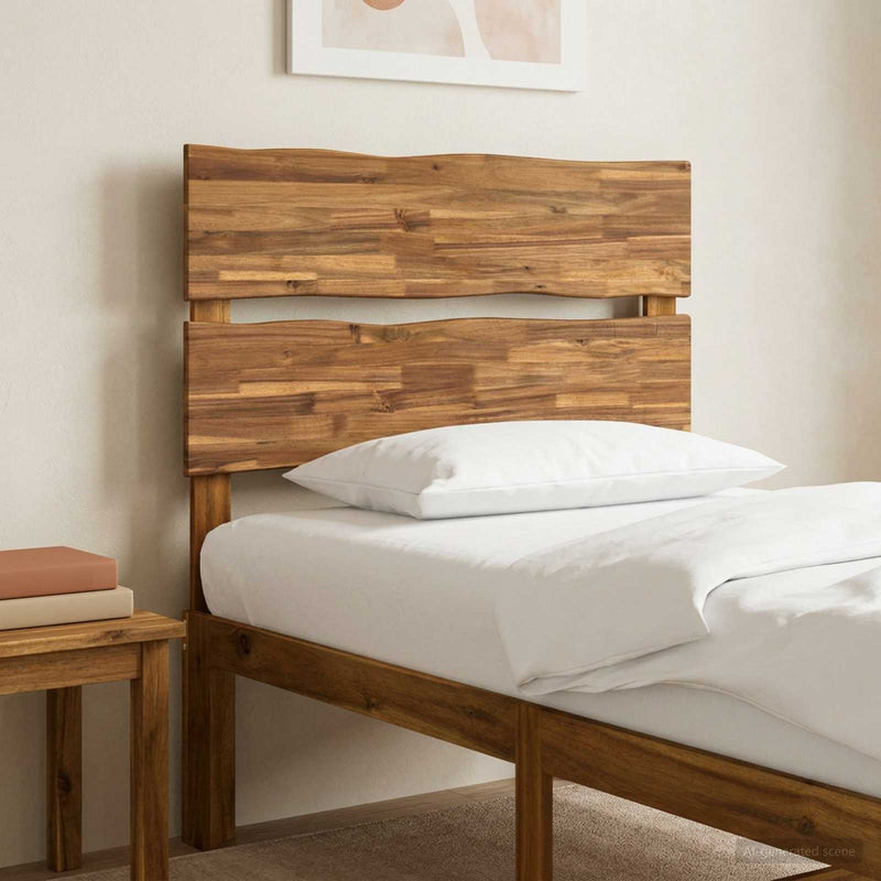 Tăblie de pat cu margini naturale ROSTOCK natural 75 cm