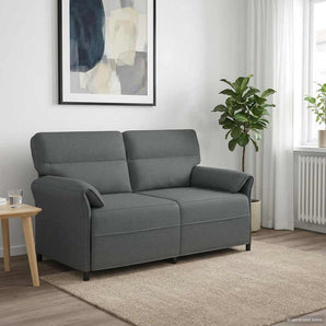 Canapea 100% poliester, cadru din metal, MDF, placaj