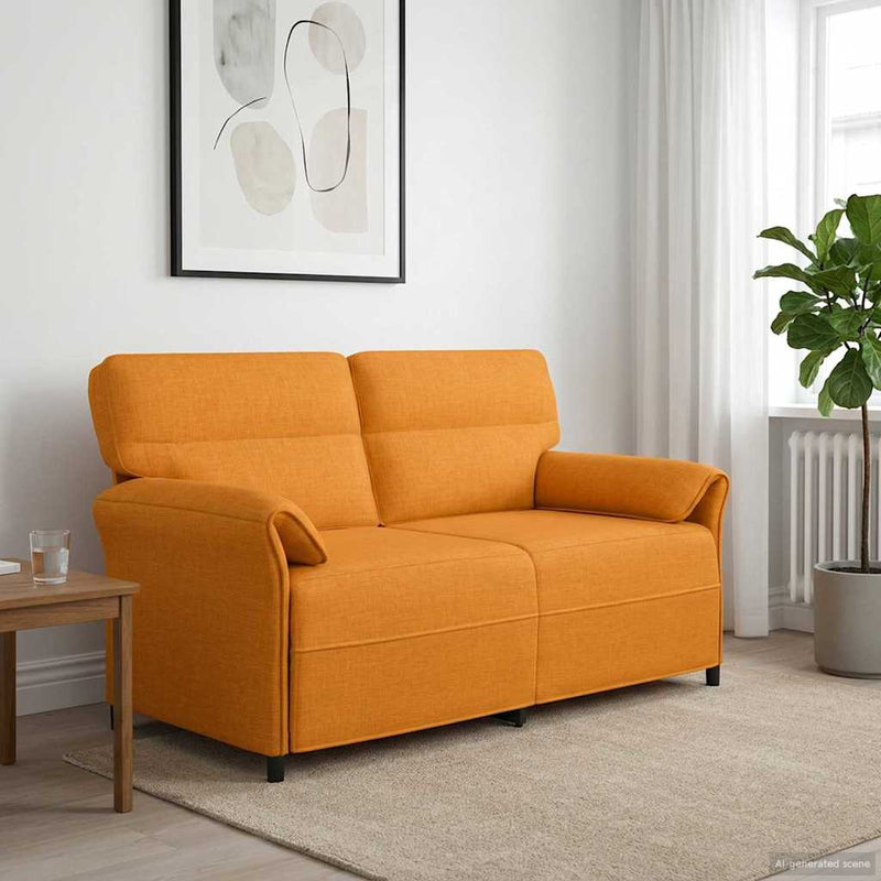 Canapea 100% poliester, cadru din metal, MDF, placaj