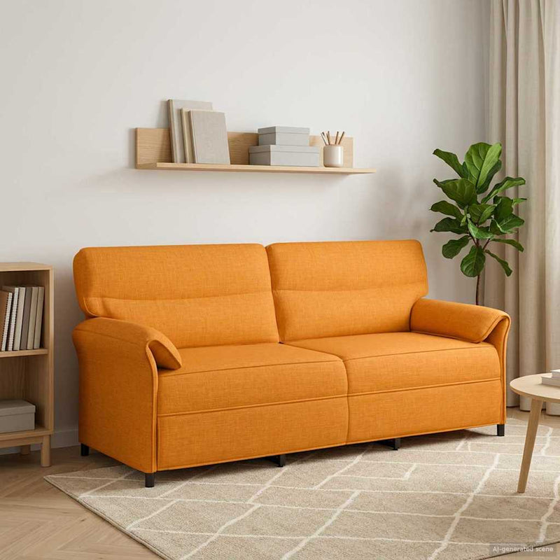 Canapea 100% poliester, cadru din metal, MDF, placaj