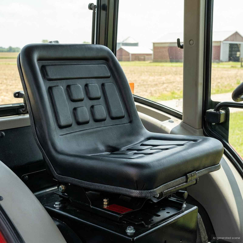 Scaun de tractor cu suspensie Negru 39,5 x 52 x 43 cm