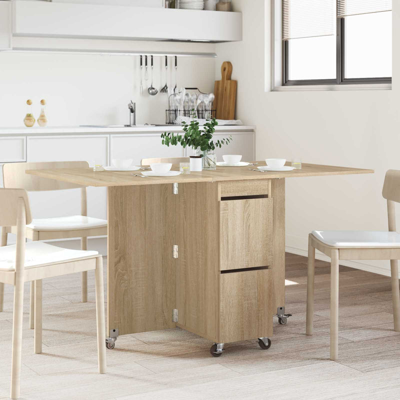 Masă de dining 140 x 80 x 77 cm Lemn prelucrat Stejar Sonoma