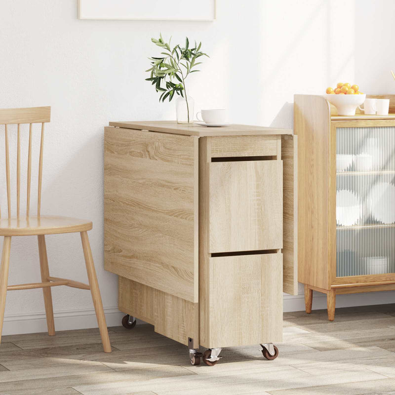 Masă de dining 140 x 80 x 77 cm Lemn prelucrat Stejar Sonoma