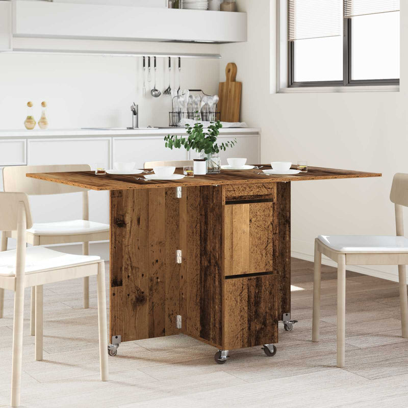 Masă de dining 140 x 80 x 77 cm Lemn prelucrat Lemn vechi