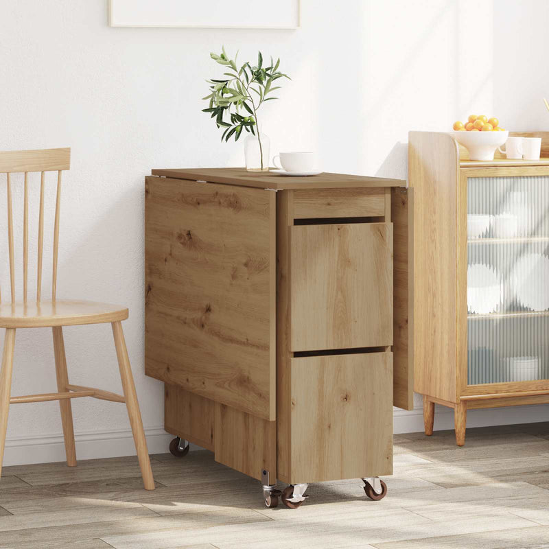 Masă de dining 140 x 80 x 77 cm Lemn prelucrat Stejar Artizanal