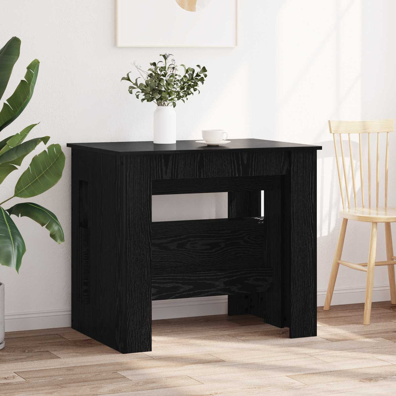 Masă de dining 180 x 85 x 75 cm Lemn prelucrat Stejar Negru