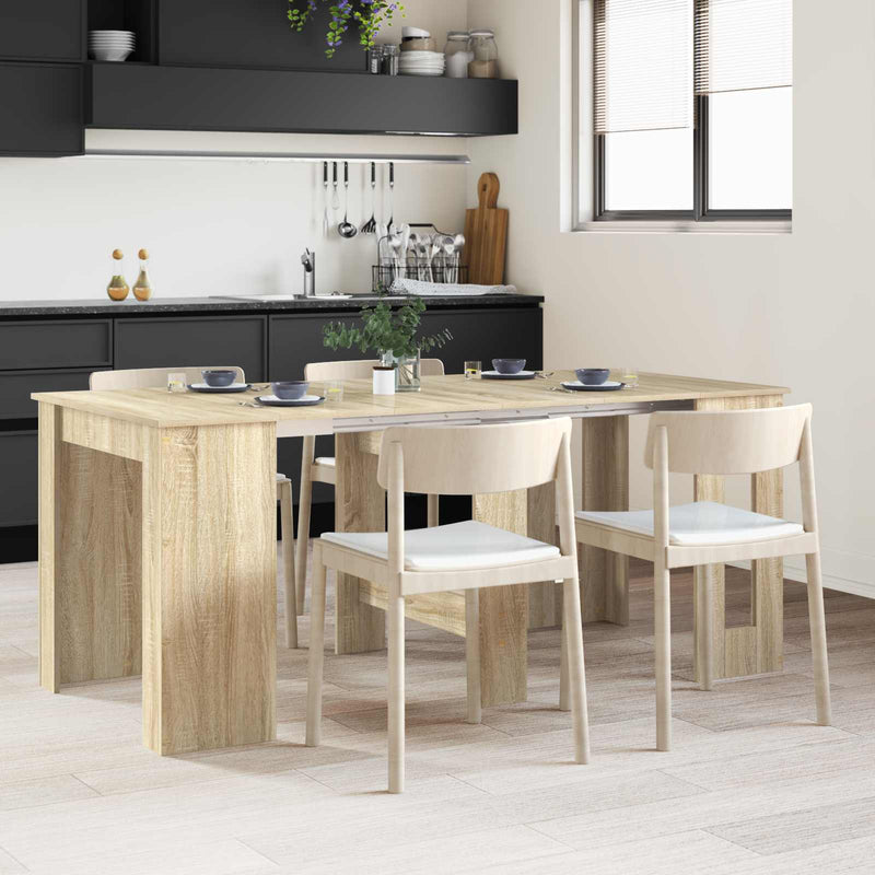 Masă de dining 180 x 85 x 75 cm Lemn prelucrat Stejar Sonoma