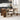 Masă de dining 180 x 85 x 75 cm Lemn prelucrat Stejar fumuriu