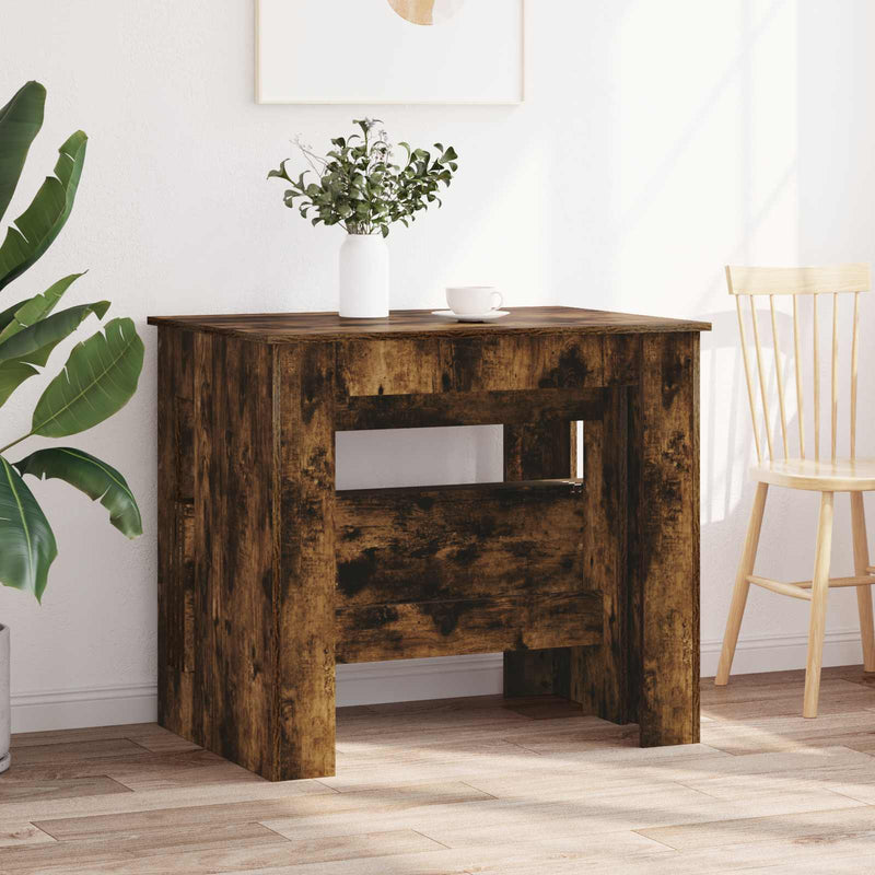 Masă de dining 180 x 85 x 75 cm Lemn prelucrat Stejar fumuriu