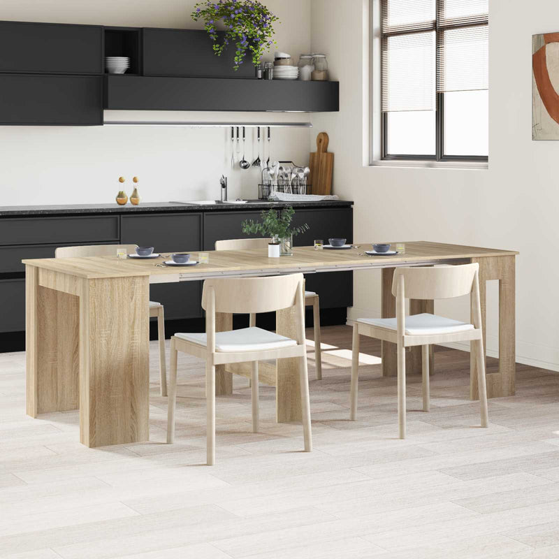 Masă de dining 240 x 85 x 75 cm Lemn prelucrat Stejar Sonoma