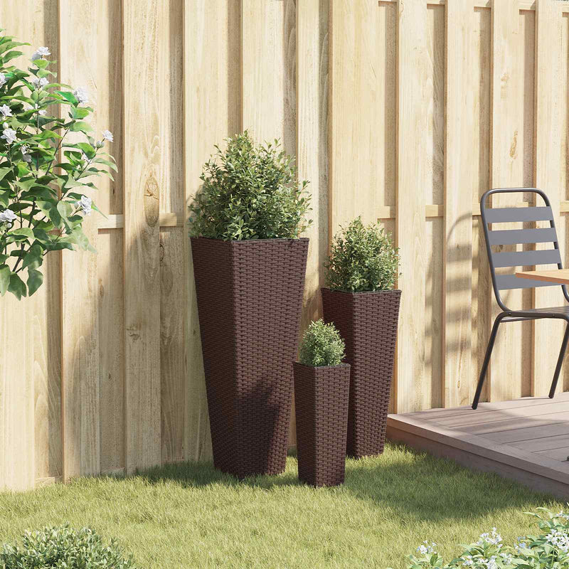 Set de exterior 3 buc. 30 x 30 x 80 cm Metal