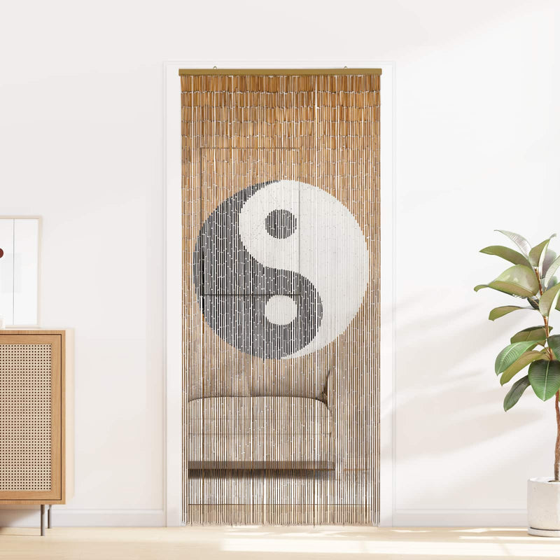 Cortină pentru ușa de insecte multicolor 100 x 200 cm Bambus