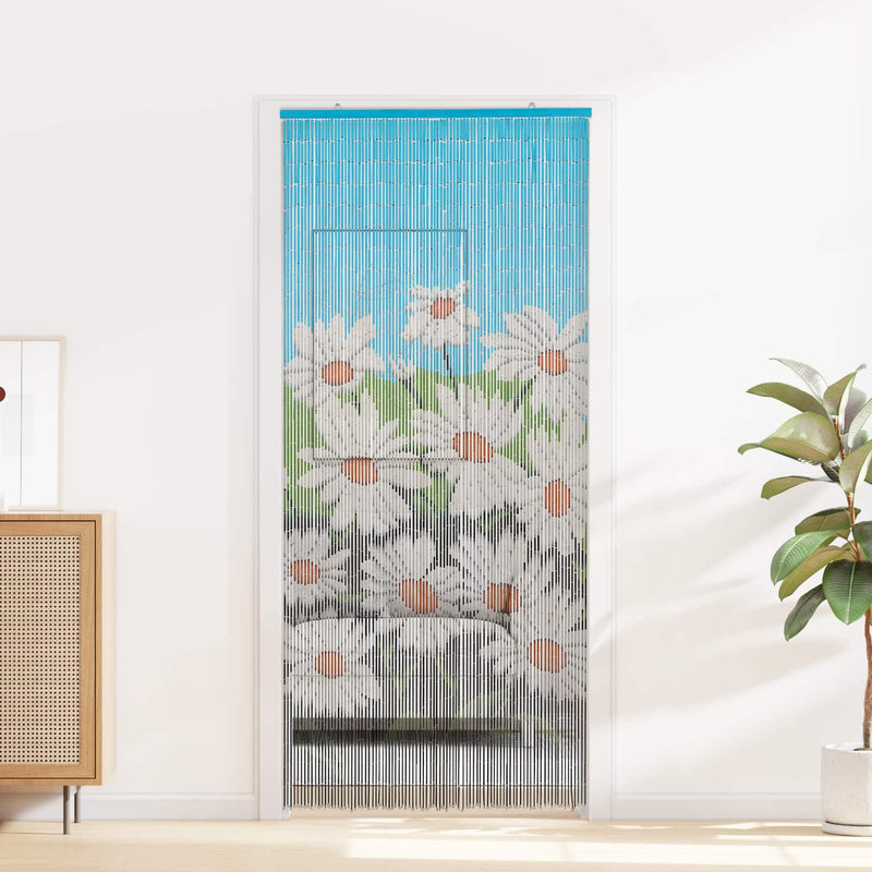 Cortină pentru ușa de insecte multicolor 90 x 200 cm Bambus