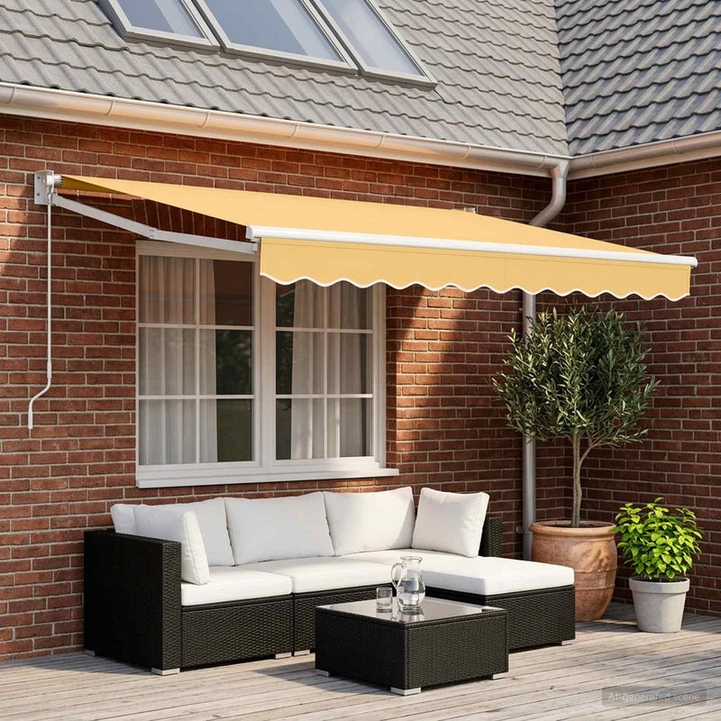Copertină retractabilă Nisipiu 3,5 x 2 m