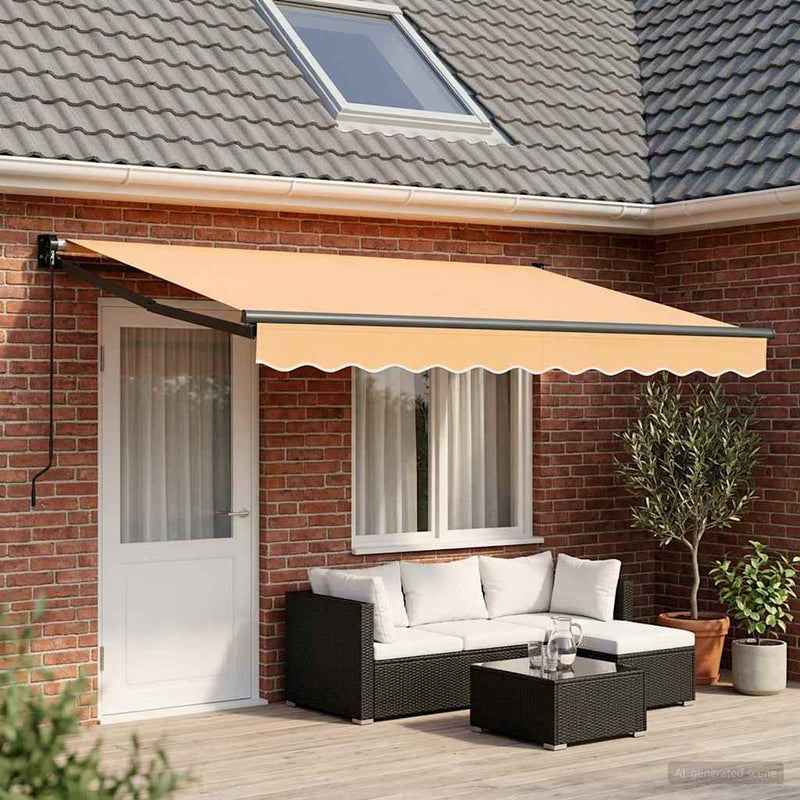 Copertină retractabilă Nisipiu 4 × 3 m
