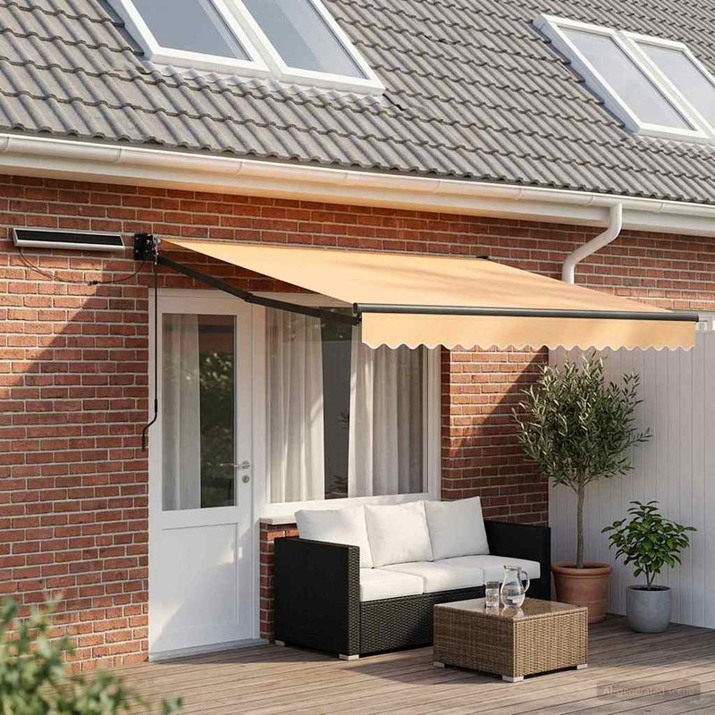 Cort electric retractabil Nisipiu 4 × 3 m