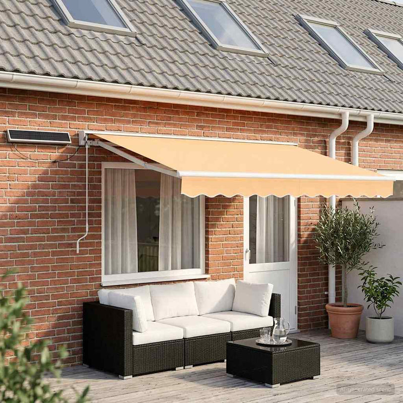 Cort electric retractabil Nisipiu 4 × 3,5 m