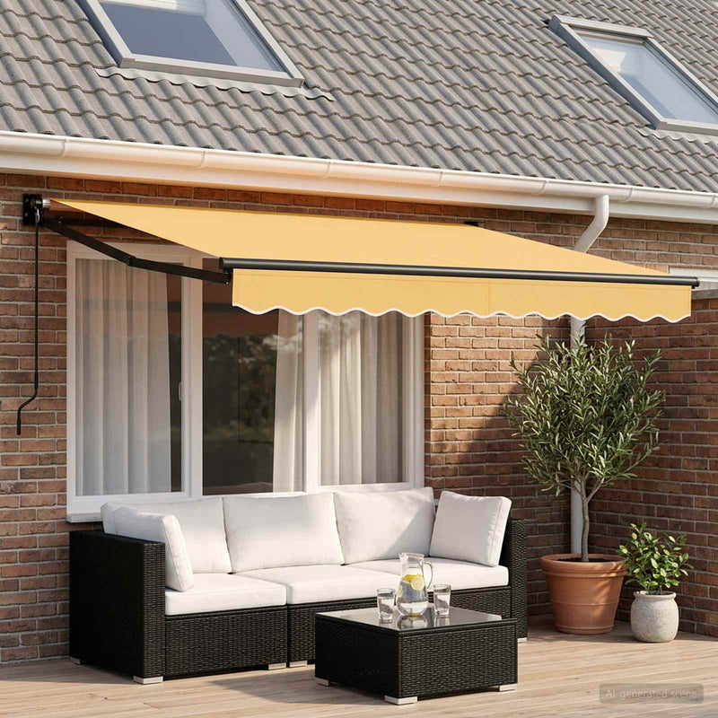 Copertină retractabilă Nisipiu 3,5 x 2,5 m