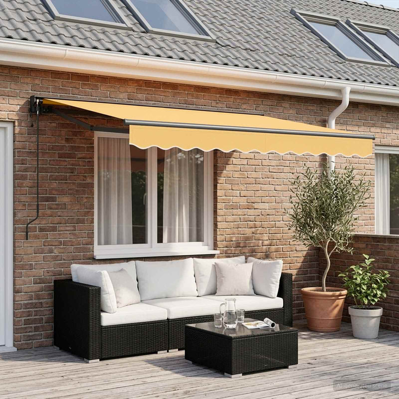 Copertină retractabilă Nisipiu 3,5 x 2,5 m