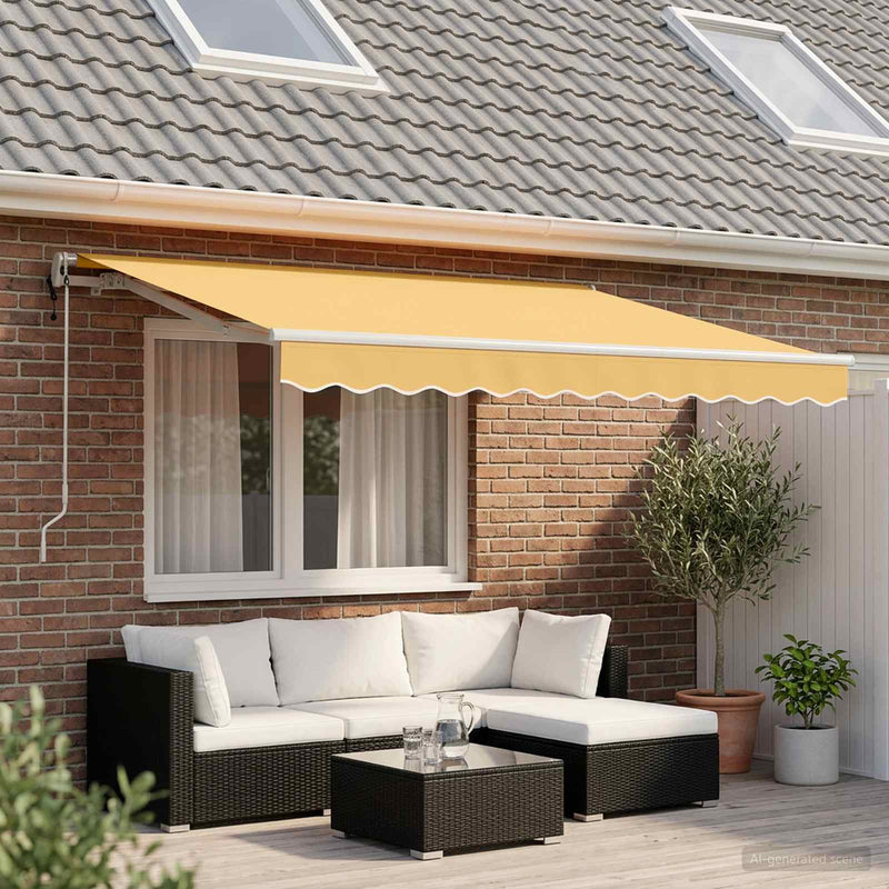 Copertină retractabilă Nisipiu 600 × 300 cm