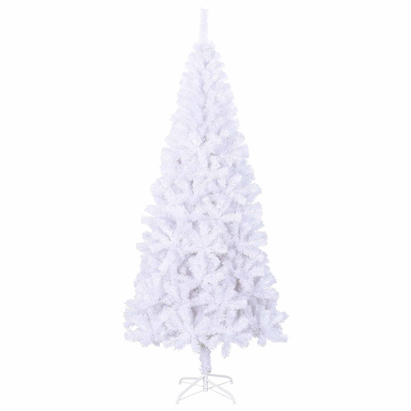 Brad de Crăciun artificial cu 300 LED Alb 180 cm PVC și Oțel