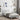 Cadru de pat cu benzi LED cu headboard Gri Beton Lemn prelucrat