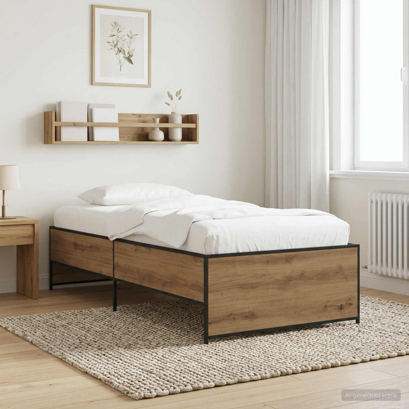 Cadru de pat Stejar Artizanal 80 x 200 cm Lemn prelucrat