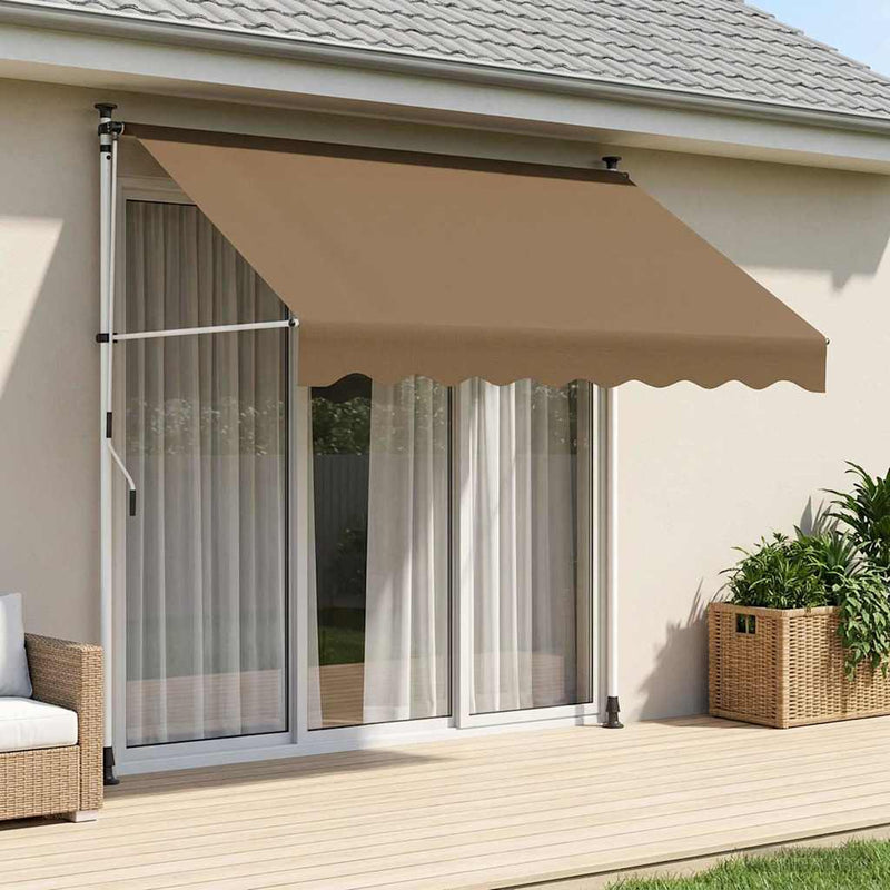 Copertină retractabilă manuală Bej 150 cm