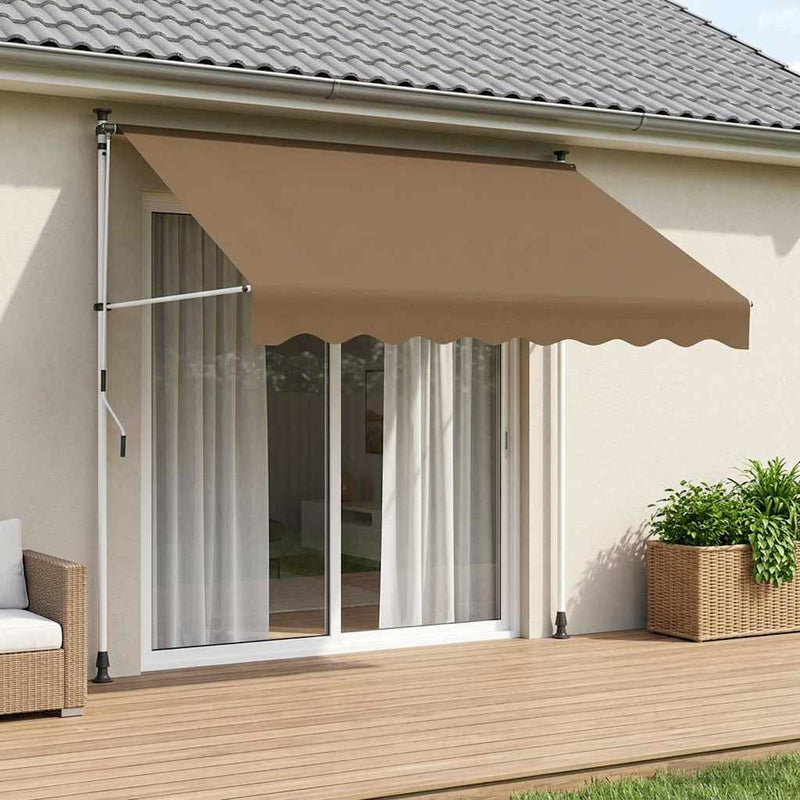 Copertină retractabilă manuală Bej 300 cm