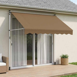 Copertină retractabilă manuală Bej 350 cm