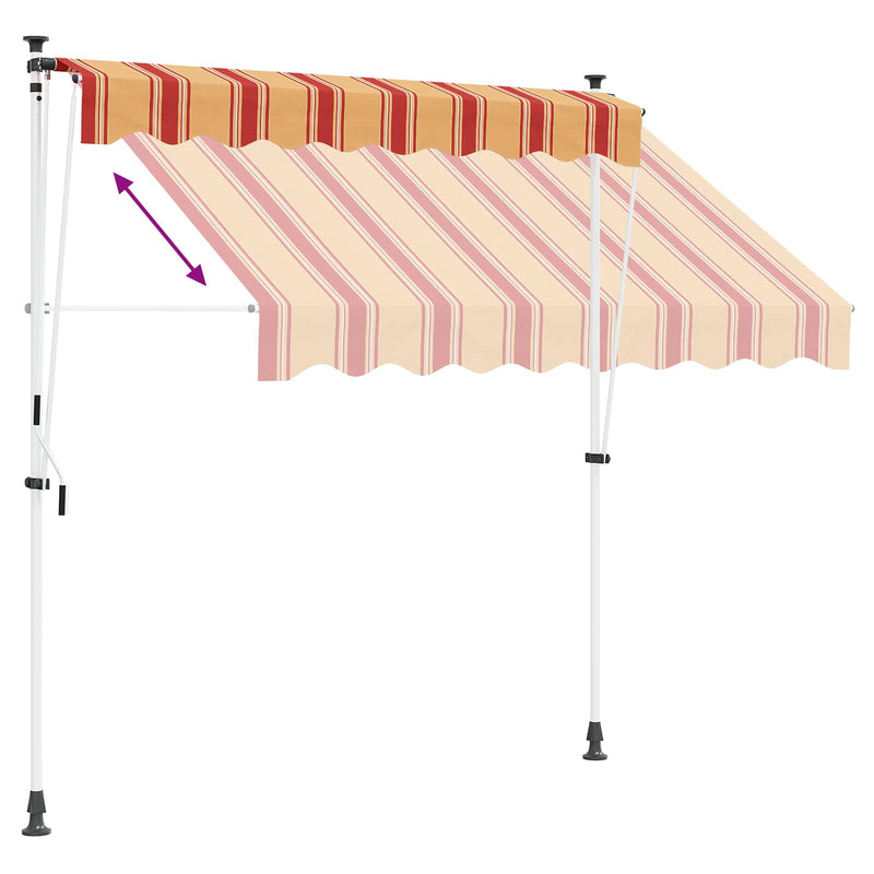 Copertină retractabilă manuală Multicolour 350 x 115 x 300 cm