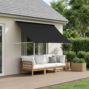 Copertină Negru 300 x 150 cm Poliester de 180 g / m² cu strat PU