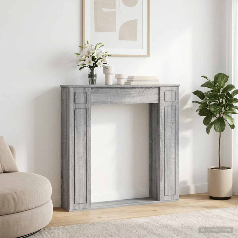 Cadru pentru șemineu Sonoma gri 100 x 20 x 100 cm