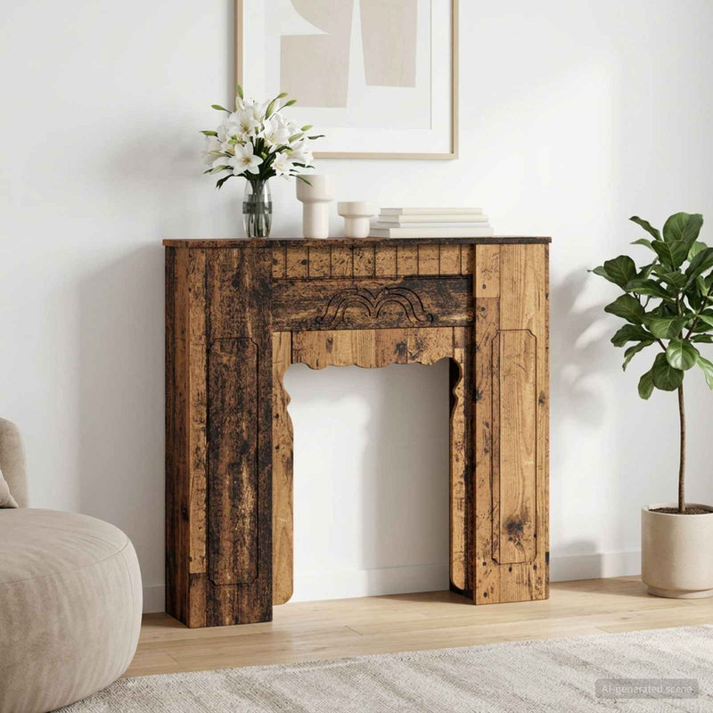 Cadru pentru șemineu Lemn vechi 93 x 20 x 89 cm Lemn prelucrat