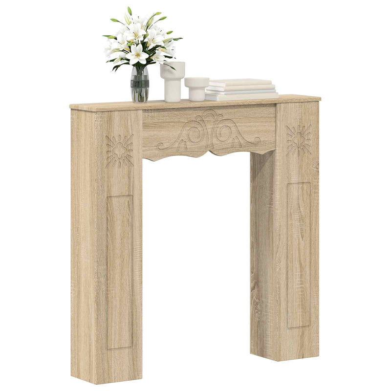Cadru pentru șemineu Stejar Sonoma 102 x 20 x 102 cm
