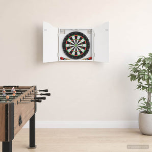 Cabinet pentru ținte de darts Alb 56 x 12 x 63 cm