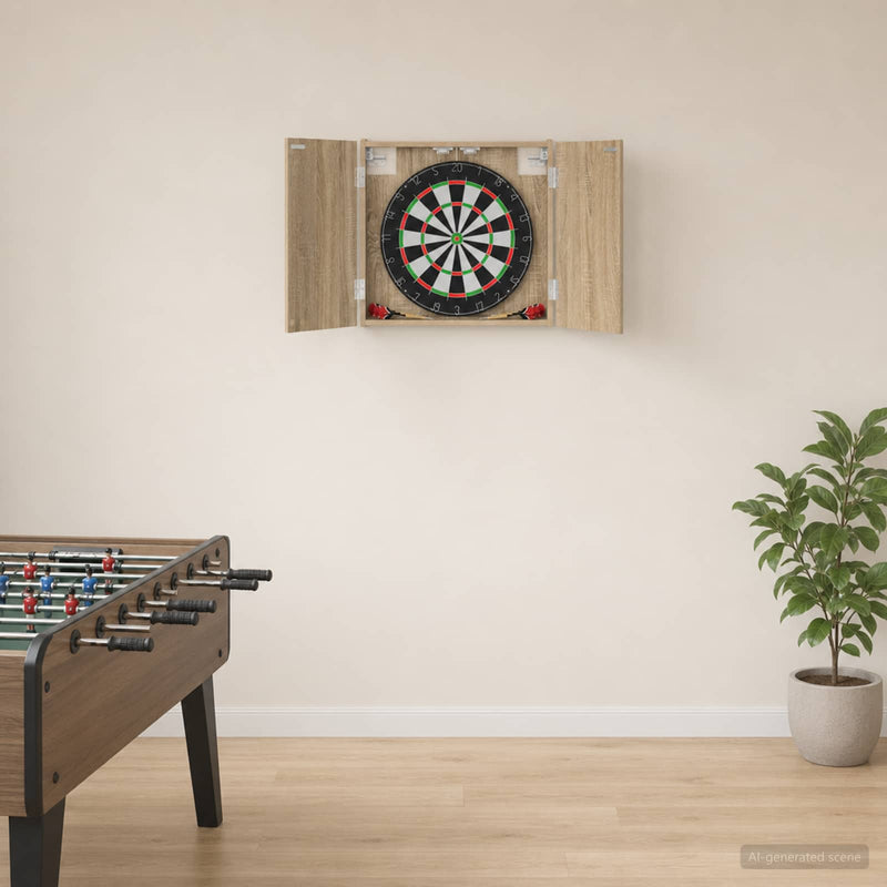 Cabinet pentru ținte de darts Stejar Sonoma 56 x 12 x 53,5 cm