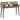 Birou de studio Stejar Artizanal 152 x 40 x 19,5 cm